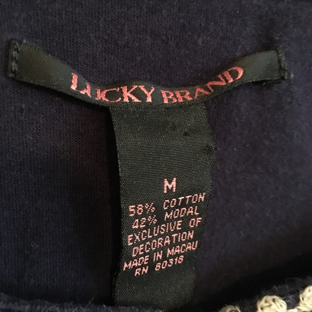 Lucky Brand Purple Bohemian Blouse, M - Picture 4 of 6